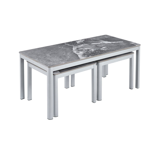 Amber Coffee Table with Stone Top