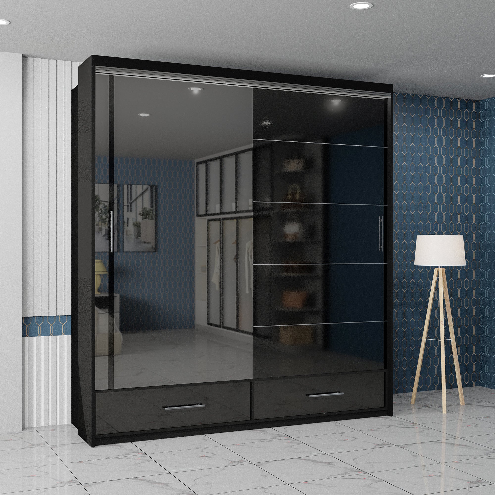 Sycylia High gloss wardrobe