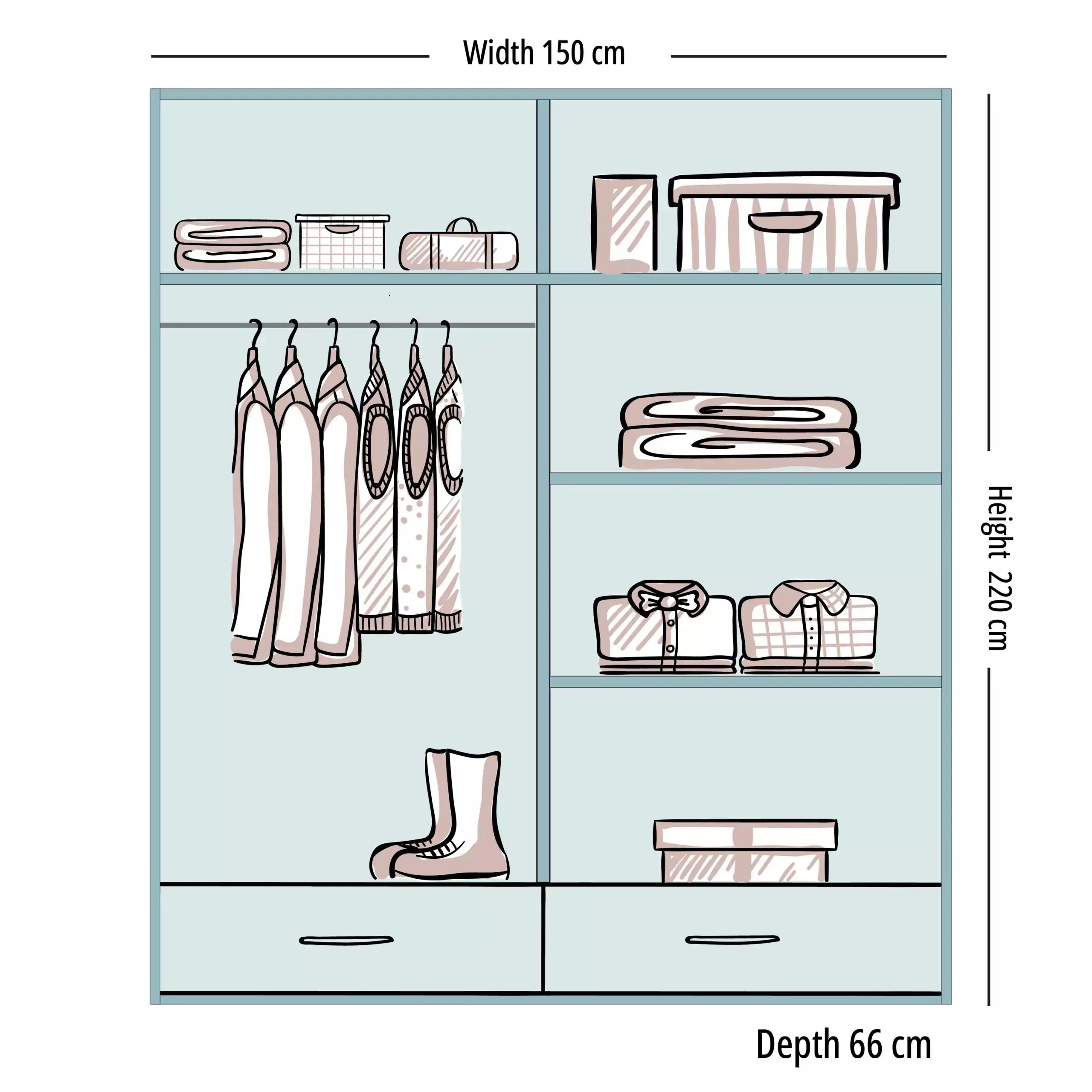 Sycylia High gloss wardrobe