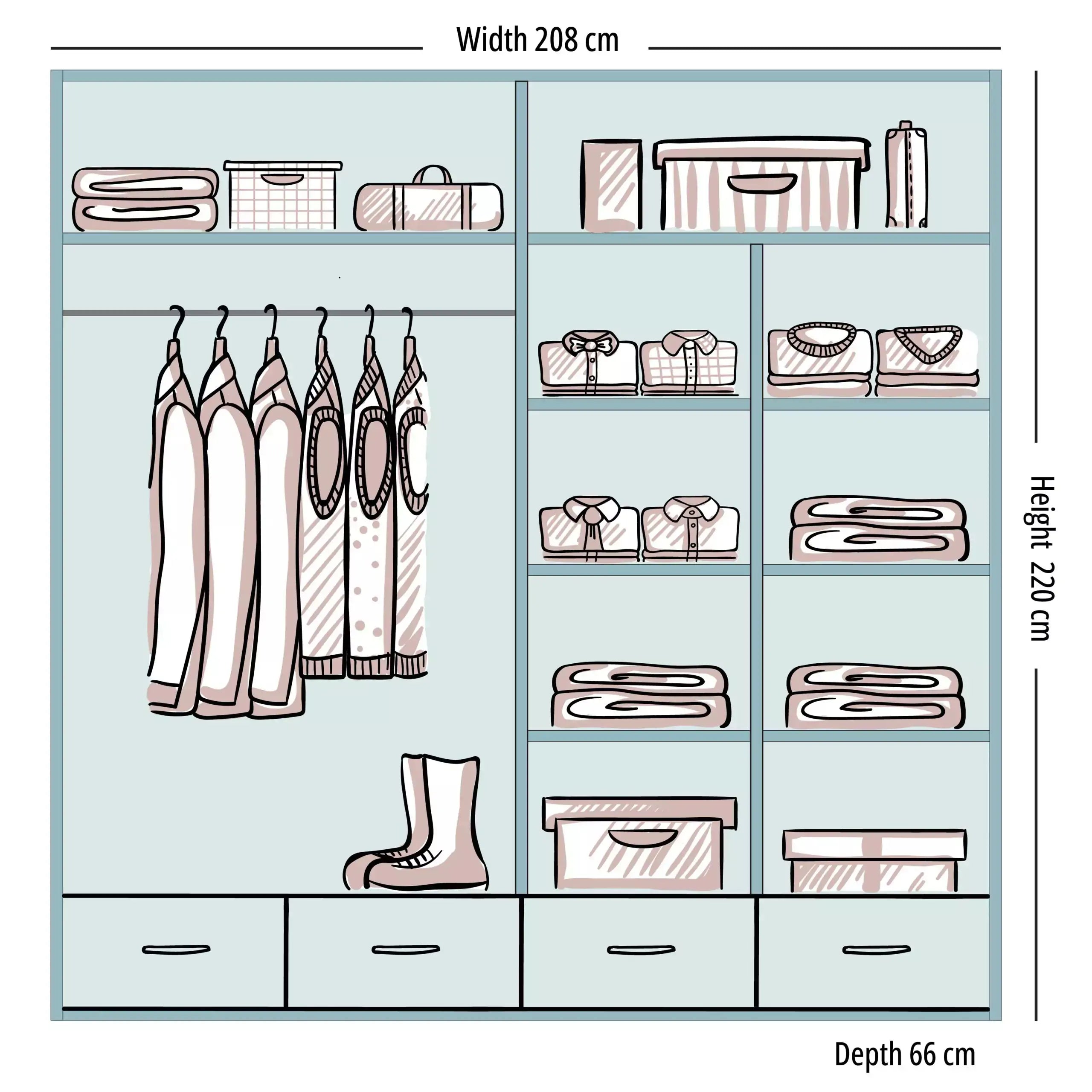 Sycylia High gloss wardrobe