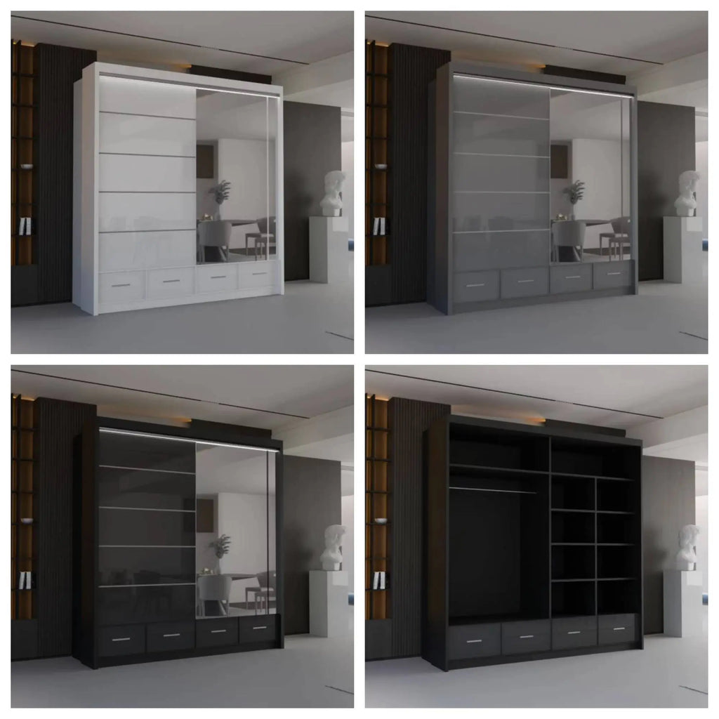 Sycylia High gloss wardrobe