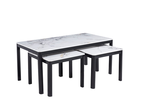 Amber Coffee Table with Stone Top