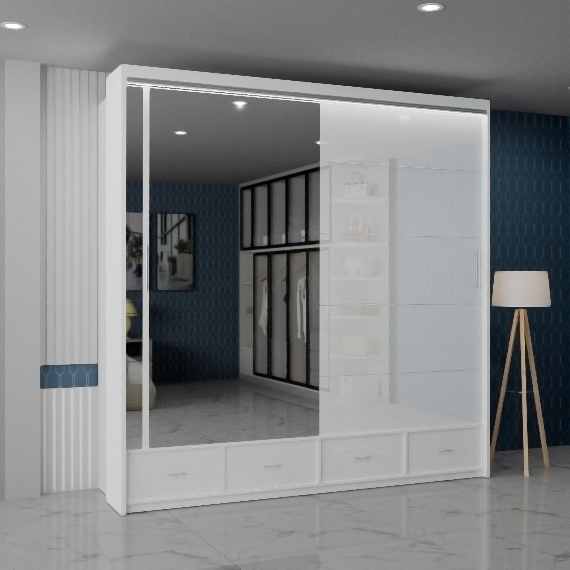 Sycylia High gloss wardrobe